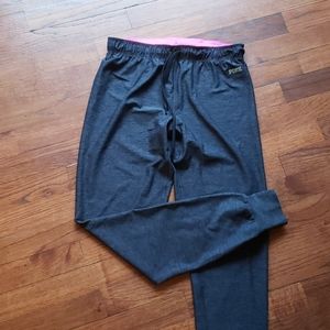 PINK yoga pants with hot pink band